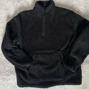No Boundaries Black Sherpa Jacket